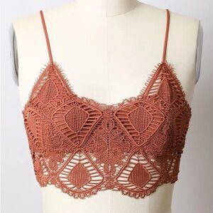 Crochet Lace Longline Bralette